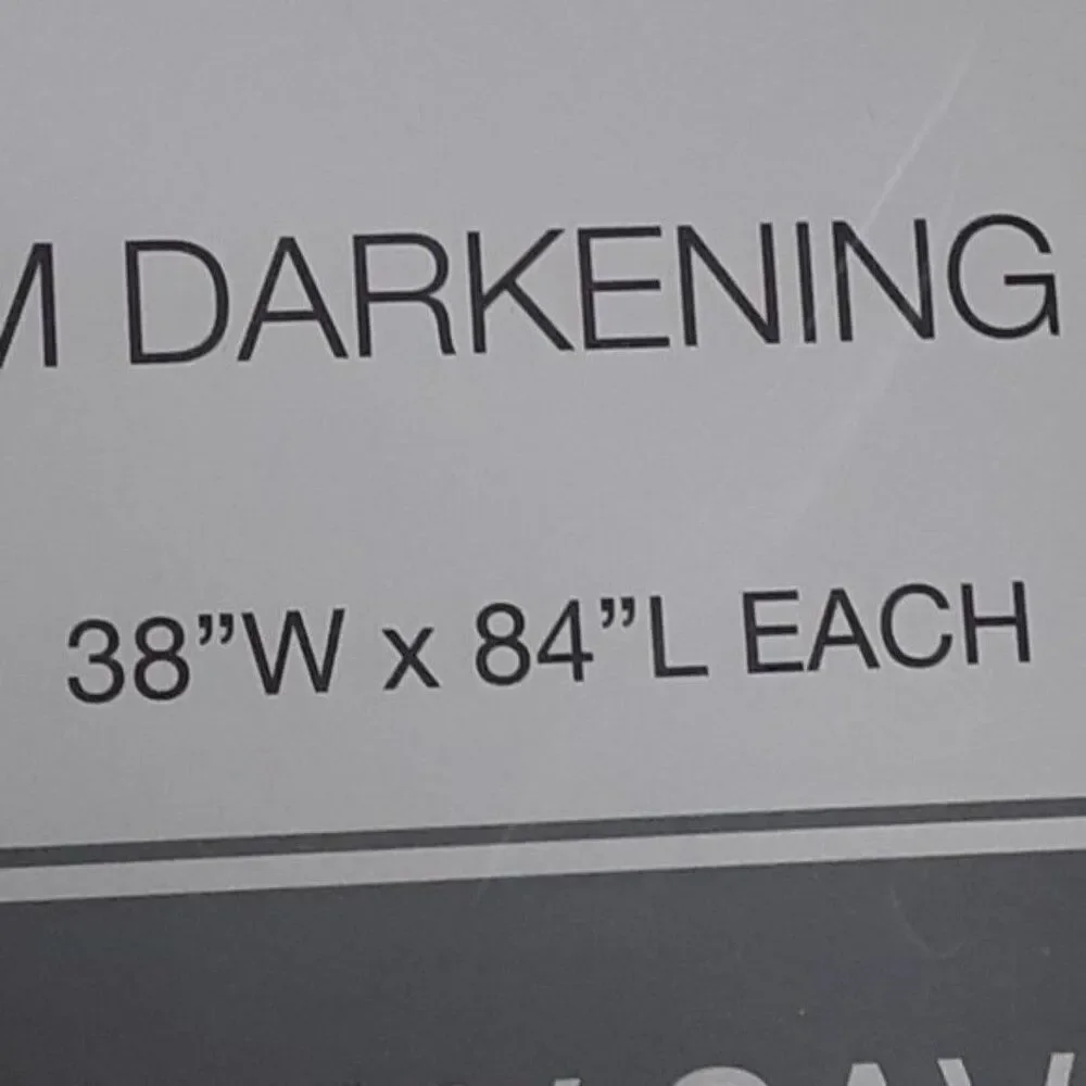 2 Room Darkening Panel Energy Saving Curtains Montvilla Home